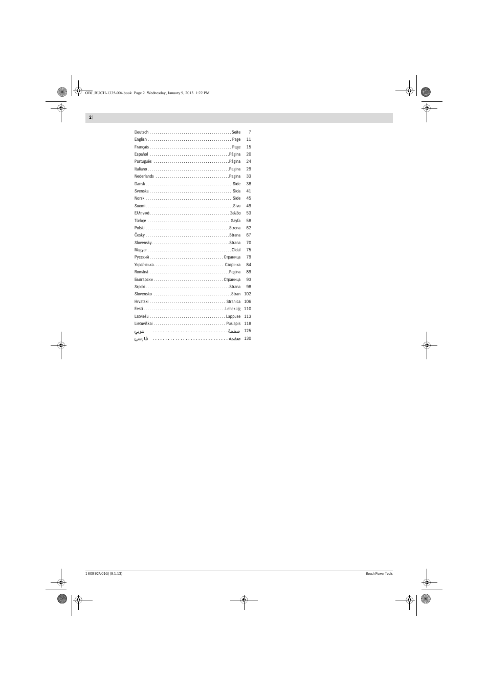 Bosch GSK 18 V-LI Professional User Manual | Page 2 / 130