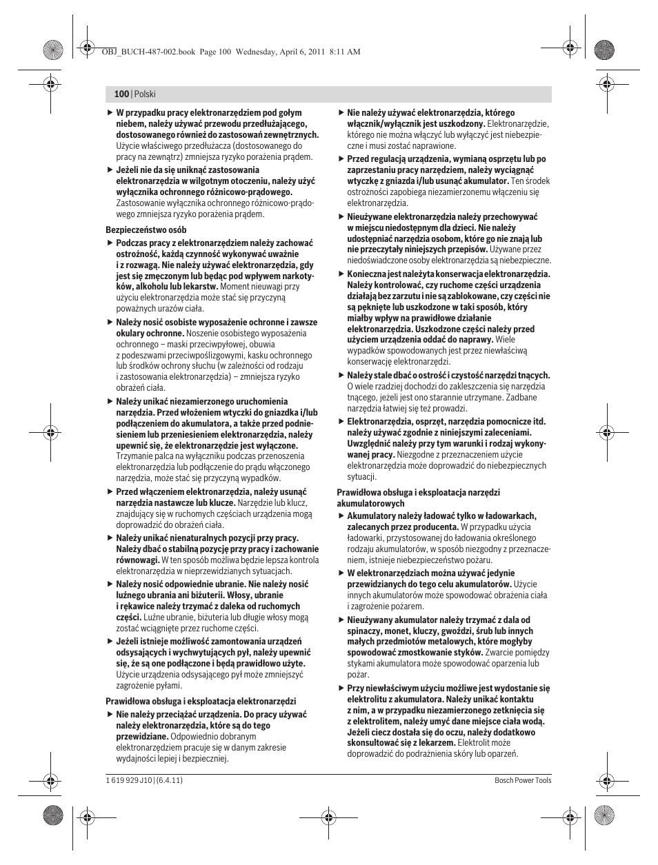 Bosch GSR 36 V-LI Professional User Manual | Page 100 / 217