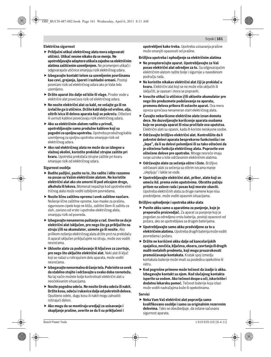 Bosch GSR 36 V-LI Professional User Manual | Page 161 / 217