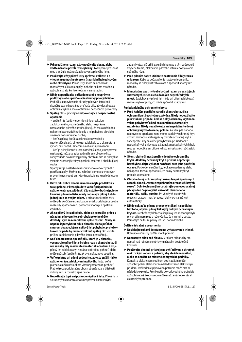 Bosch GKS 190 Professional User Manual | Page 103 / 193