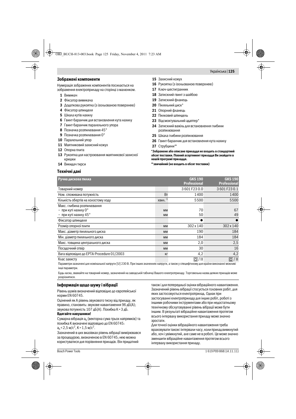 Bosch GKS 190 Professional User Manual | Page 125 / 193