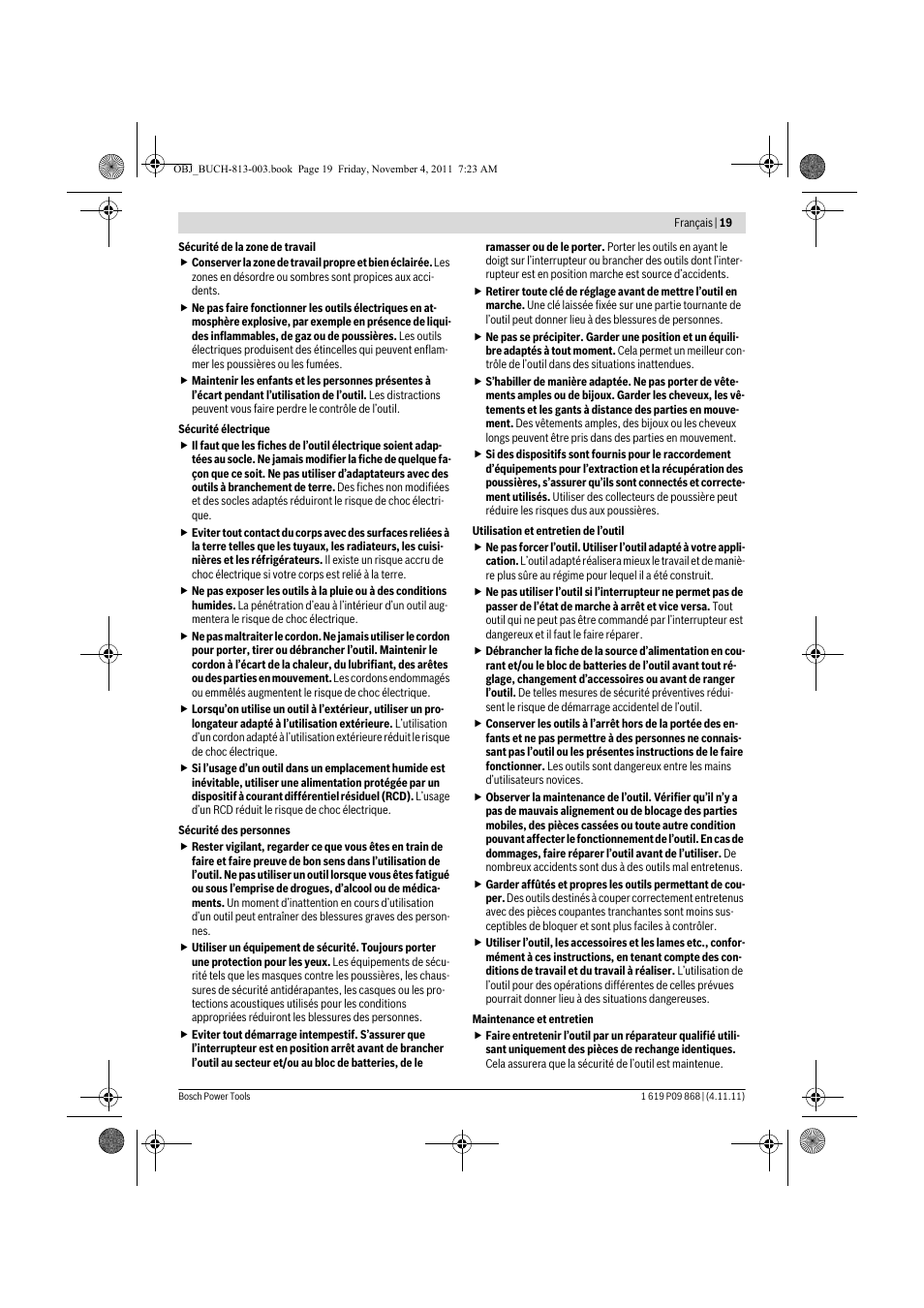 Bosch GKS 190 Professional User Manual | Page 19 / 193