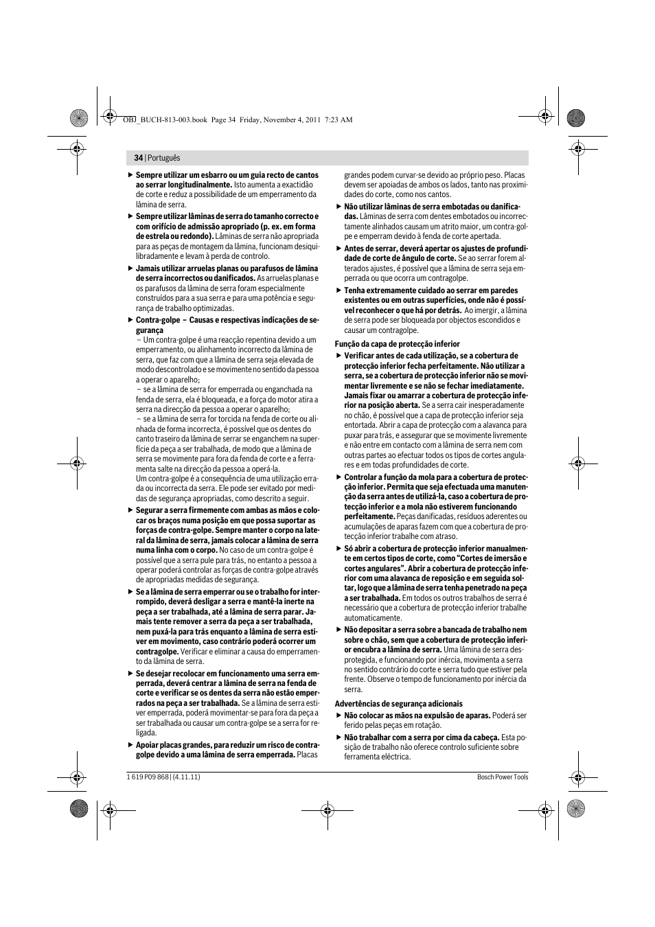 Bosch GKS 190 Professional User Manual | Page 34 / 193