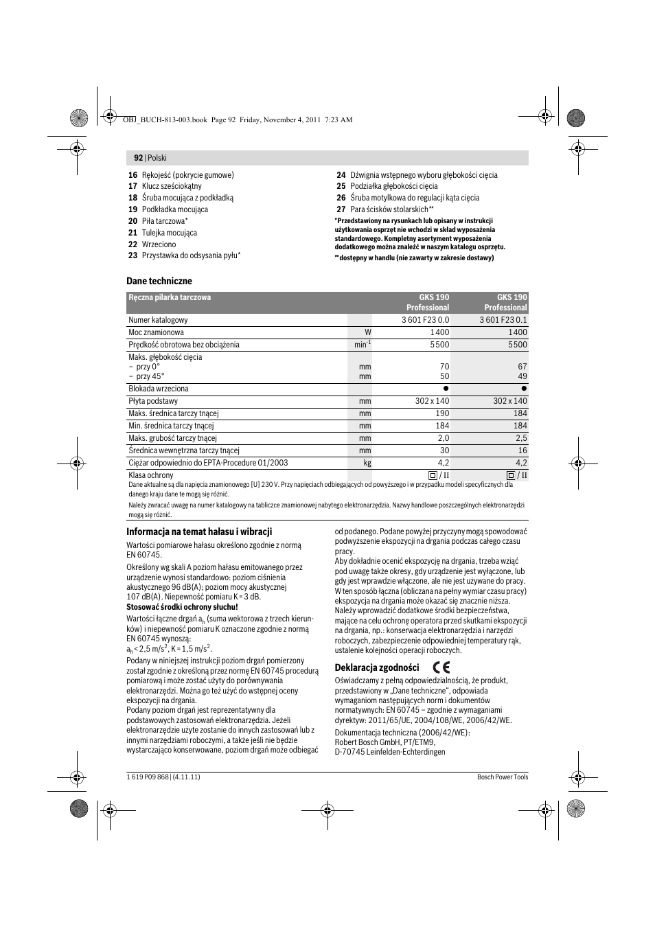 Bosch GKS 190 Professional User Manual | Page 92 / 193