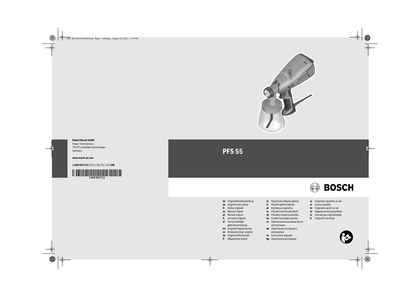 Bosch PFS 55 User Manual | 191 pages