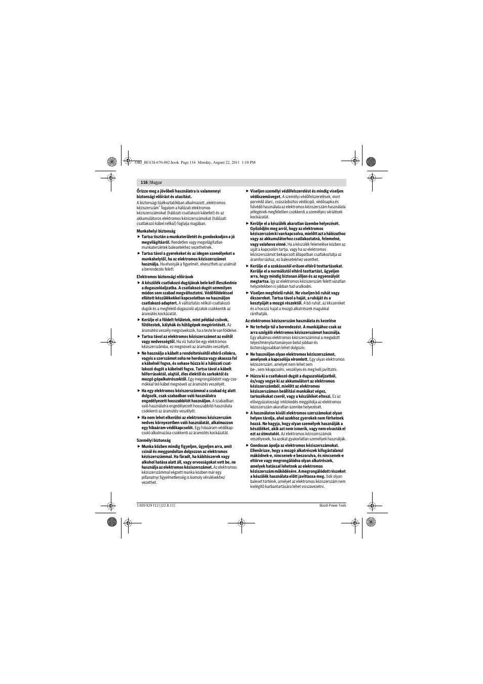 Bosch PFS 55 User Manual | Page 116 / 191