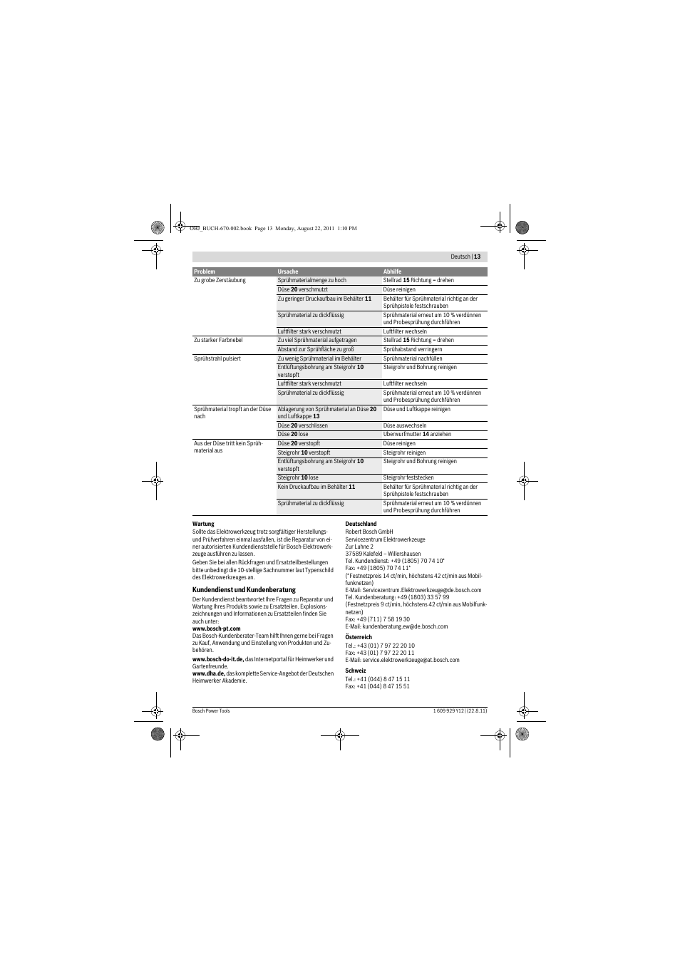 Bosch PFS 55 User Manual | Page 13 / 191