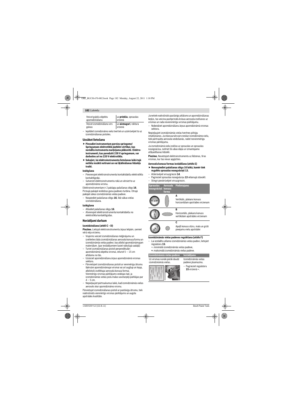 Bosch PFS 55 User Manual | Page 182 / 191