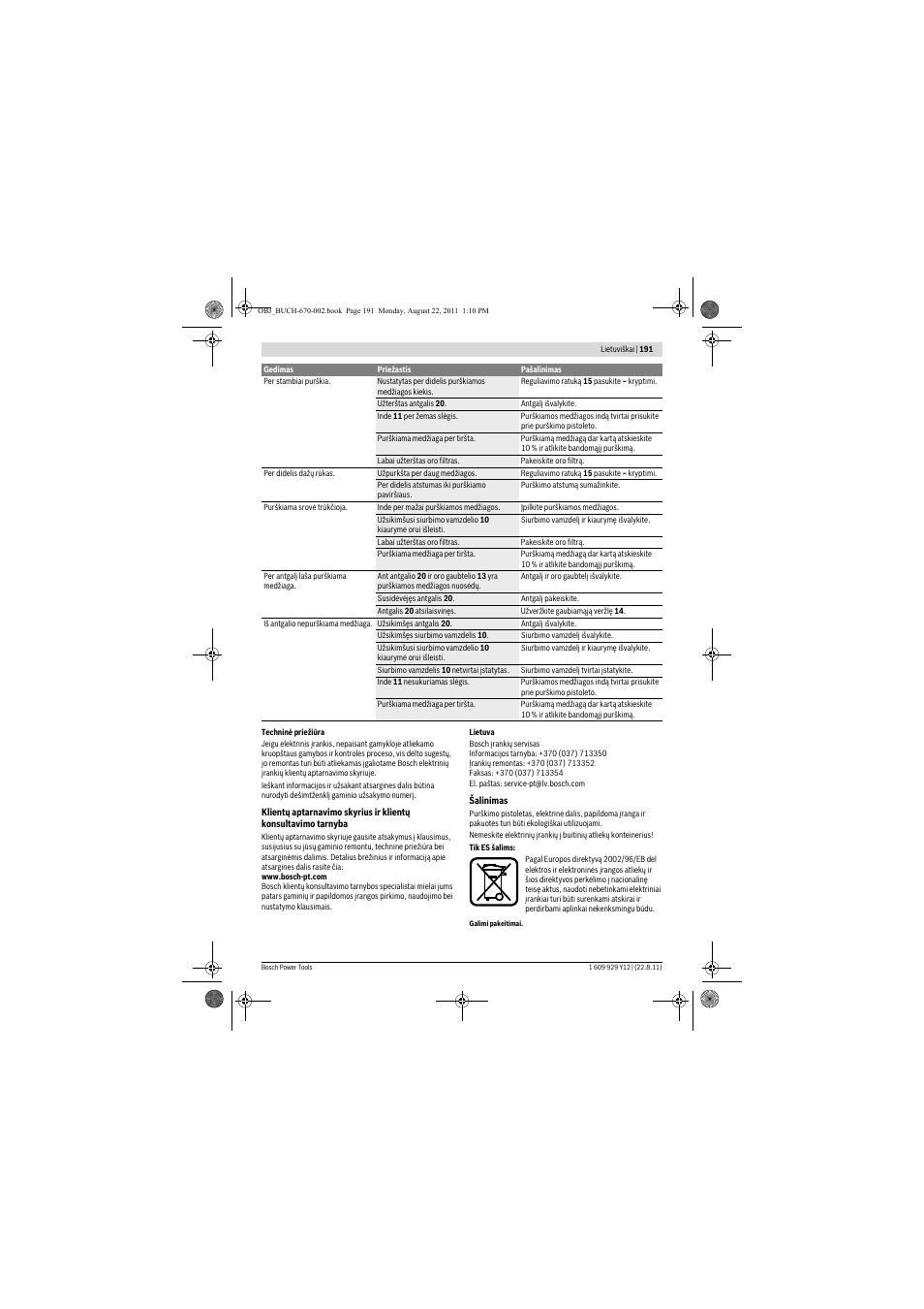 Bosch PFS 55 User Manual | Page 191 / 191