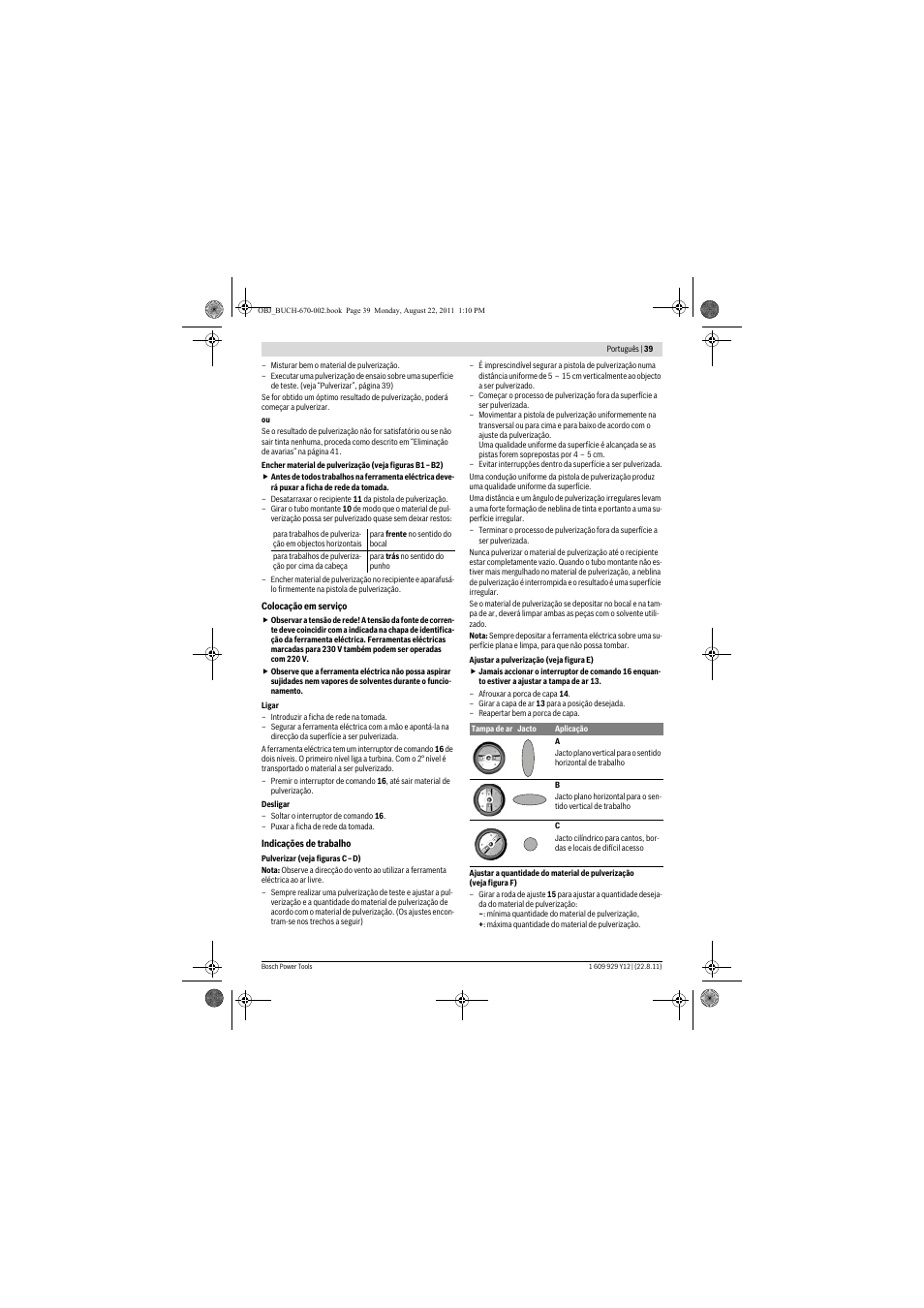 Bosch PFS 55 User Manual | Page 39 / 191