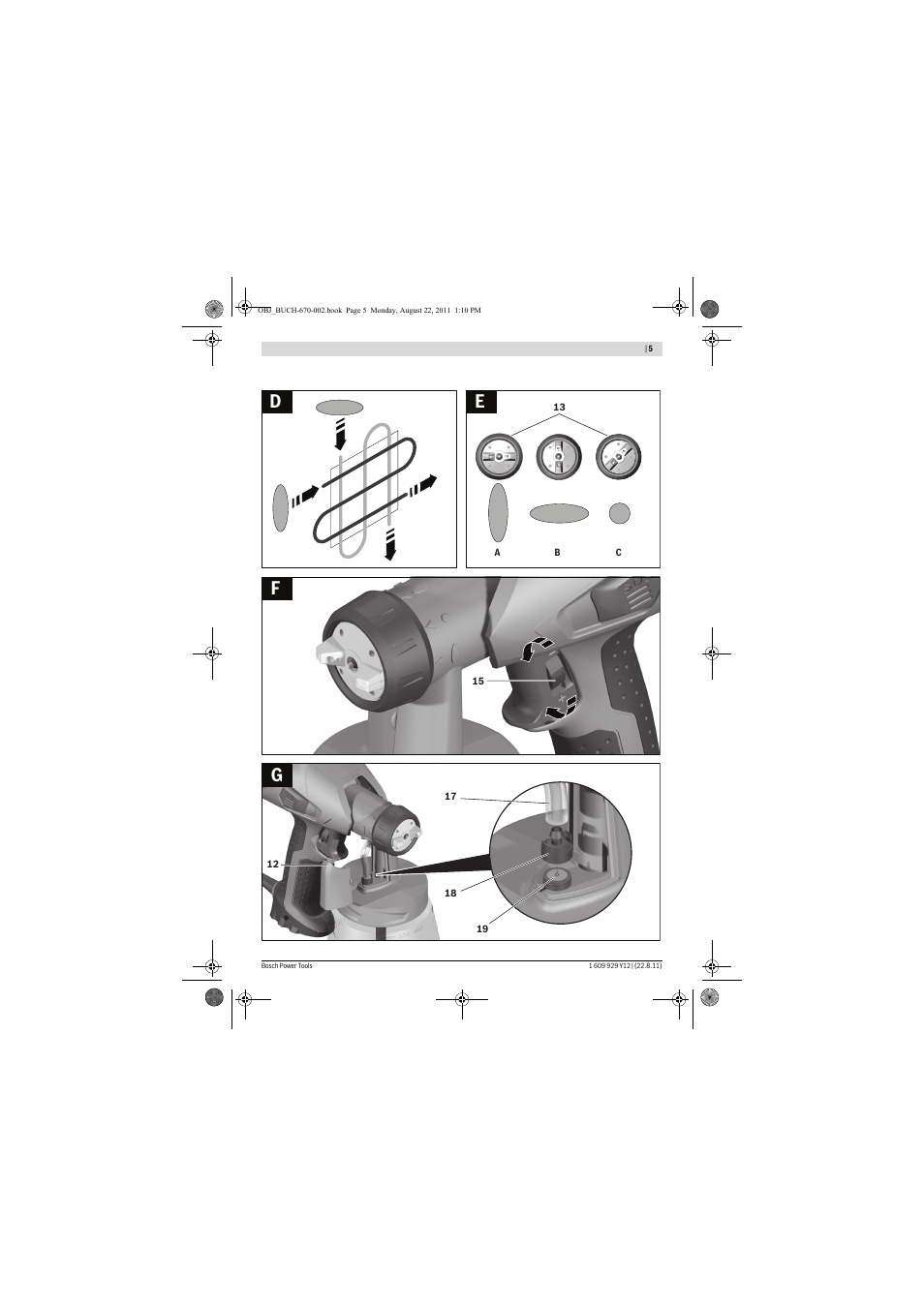 Df g e | Bosch PFS 55 User Manual | Page 5 / 191