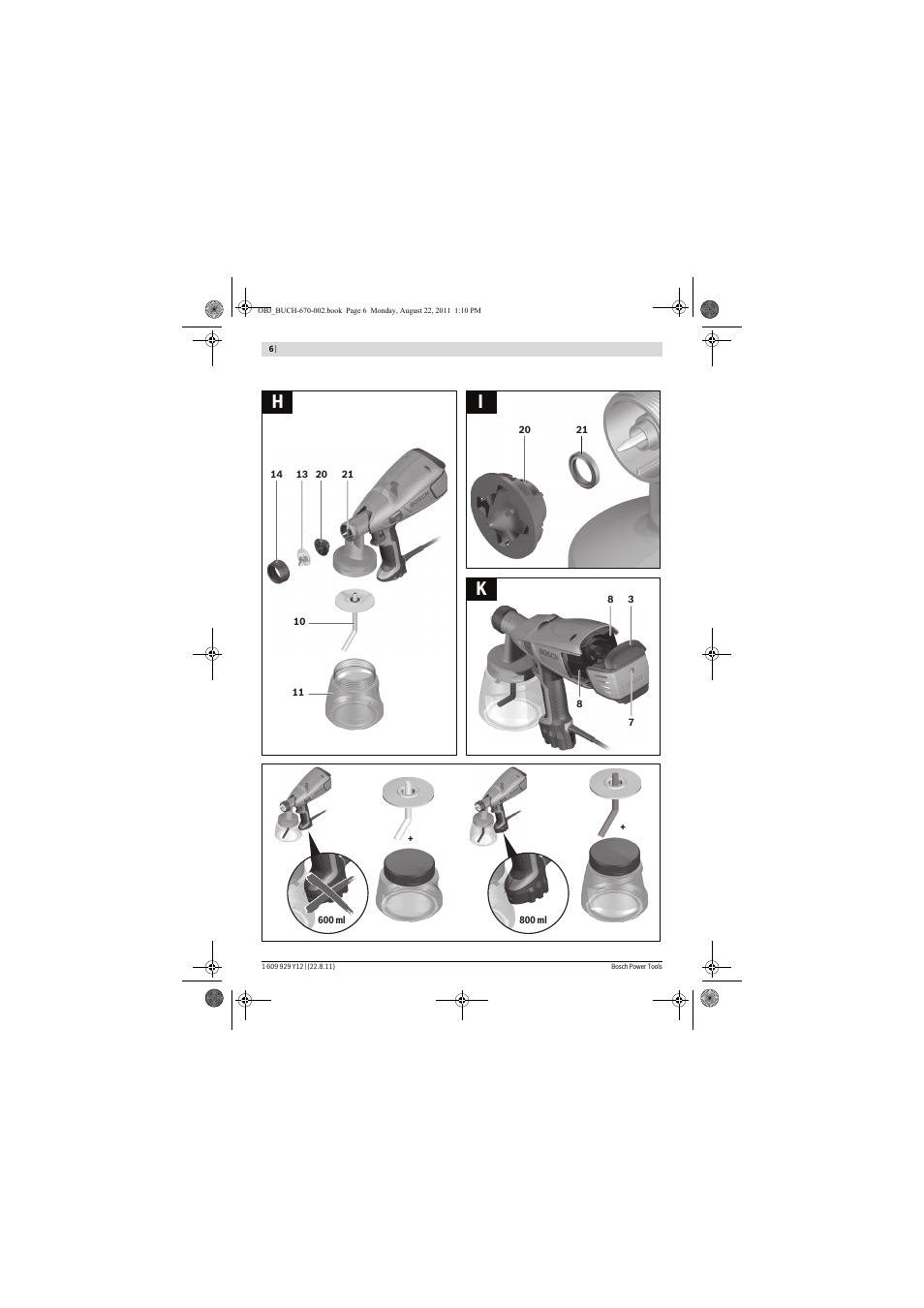 Ki h | Bosch PFS 55 User Manual | Page 6 / 191