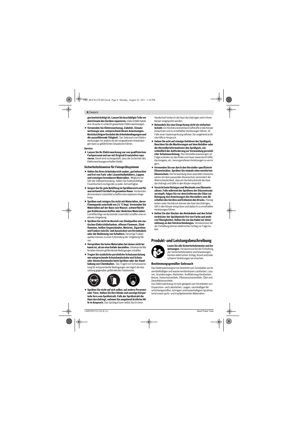 Produkt- und leistungsbeschreibung | Bosch PFS 55 User Manual | Page 8 / 191