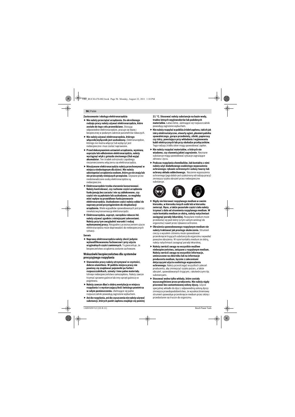 Bosch PFS 55 User Manual | Page 96 / 191