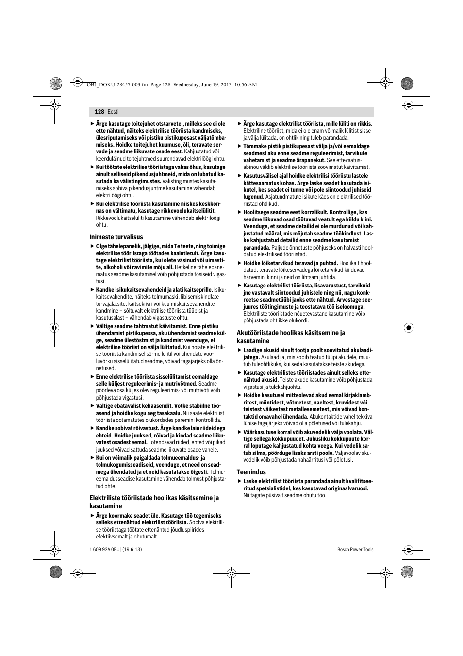 Bosch GSB 14,4 V-LI Professional User Manual | Page 128 / 157