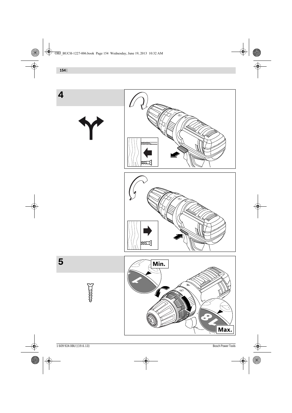 Bosch GSB 14,4 V-LI Professional User Manual | Page 154 / 157