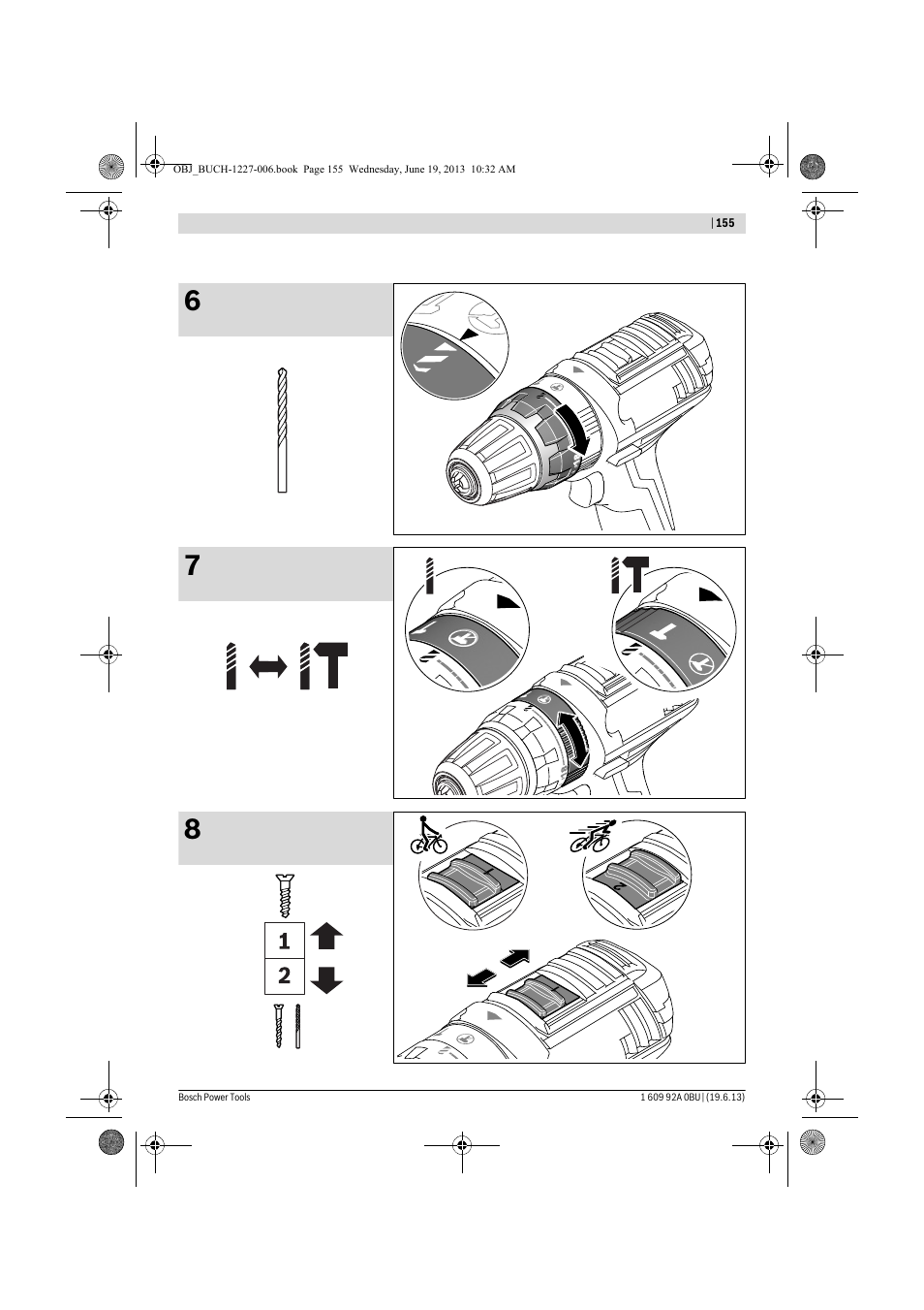 Bosch GSB 14,4 V-LI Professional User Manual | Page 155 / 157