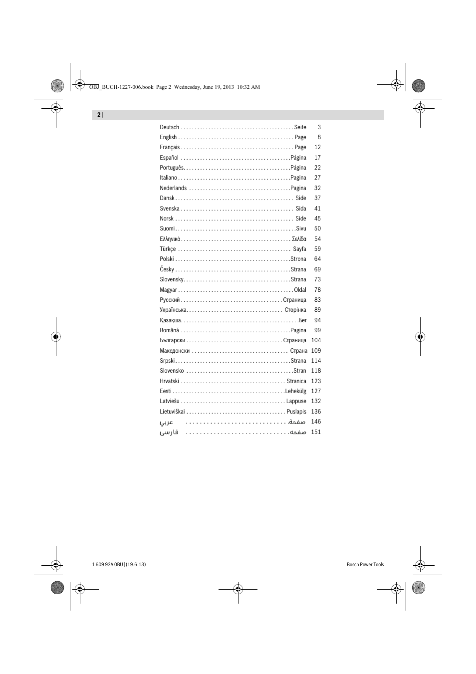 Bosch GSB 14,4 V-LI Professional User Manual | Page 2 / 157