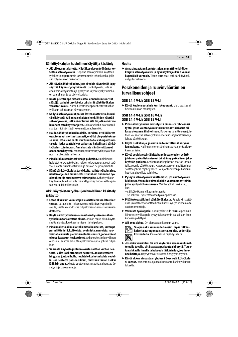 Bosch GSB 14,4 V-LI Professional User Manual | Page 51 / 157