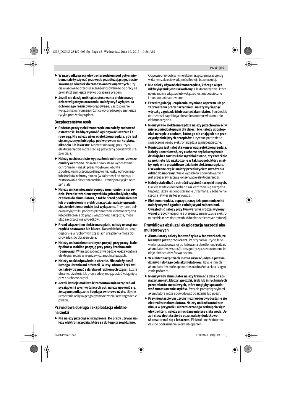 Bosch GSB 14,4 V-LI Professional User Manual | Page 65 / 157