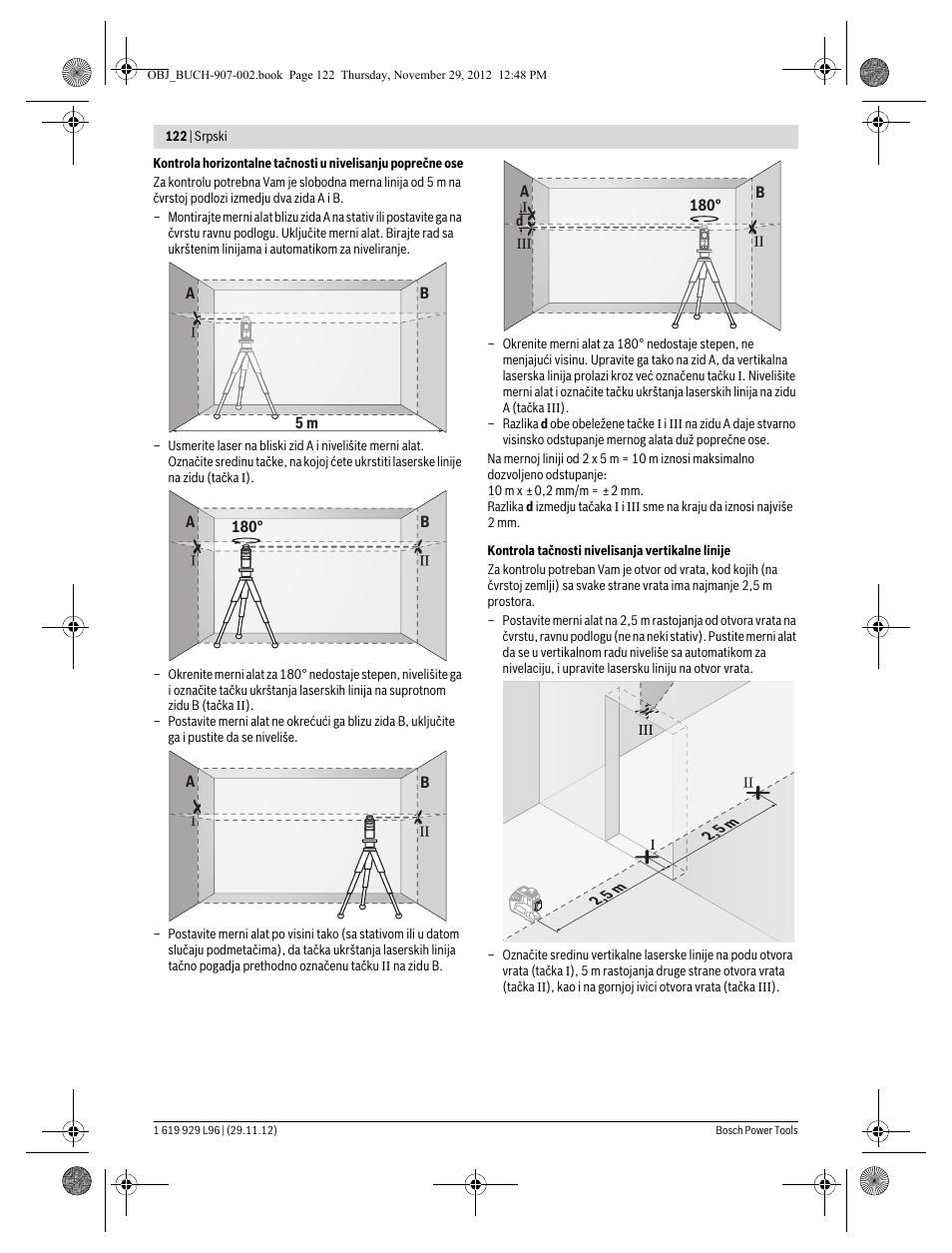 Bosch GLL 2-80 P Professional User Manual | Page 122 / 193