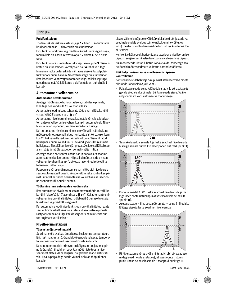 Bosch GLL 2-80 P Professional User Manual | Page 136 / 193