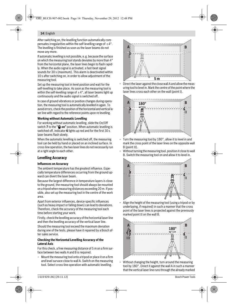 Bosch GLL 2-80 P Professional User Manual | Page 14 / 193