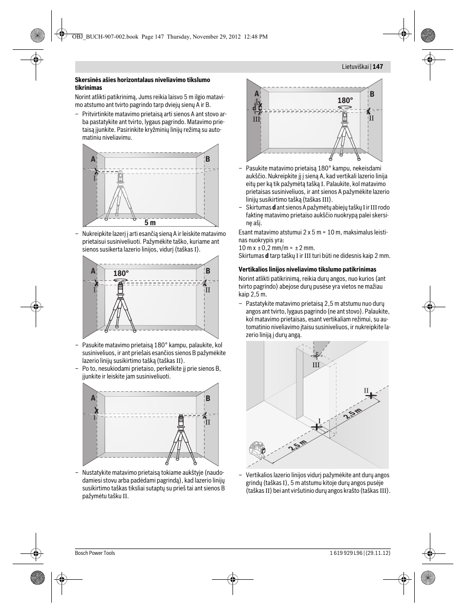 Bosch GLL 2-80 P Professional User Manual | Page 147 / 193
