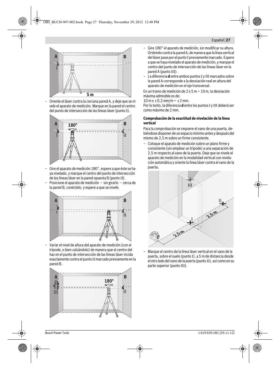 Bosch GLL 2-80 P Professional User Manual | Page 27 / 193