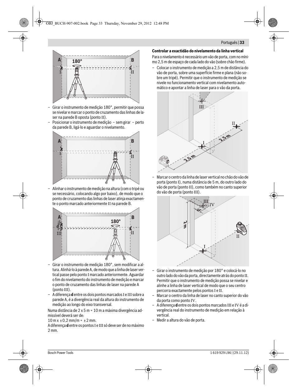 Bosch GLL 2-80 P Professional User Manual | Page 33 / 193