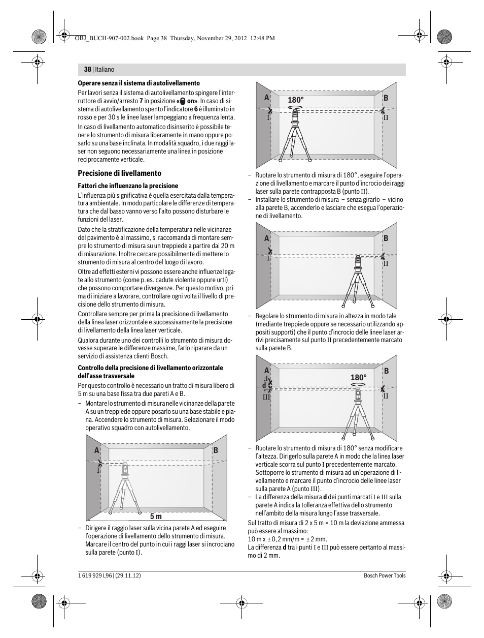 Bosch GLL 2-80 P Professional User Manual | Page 38 / 193