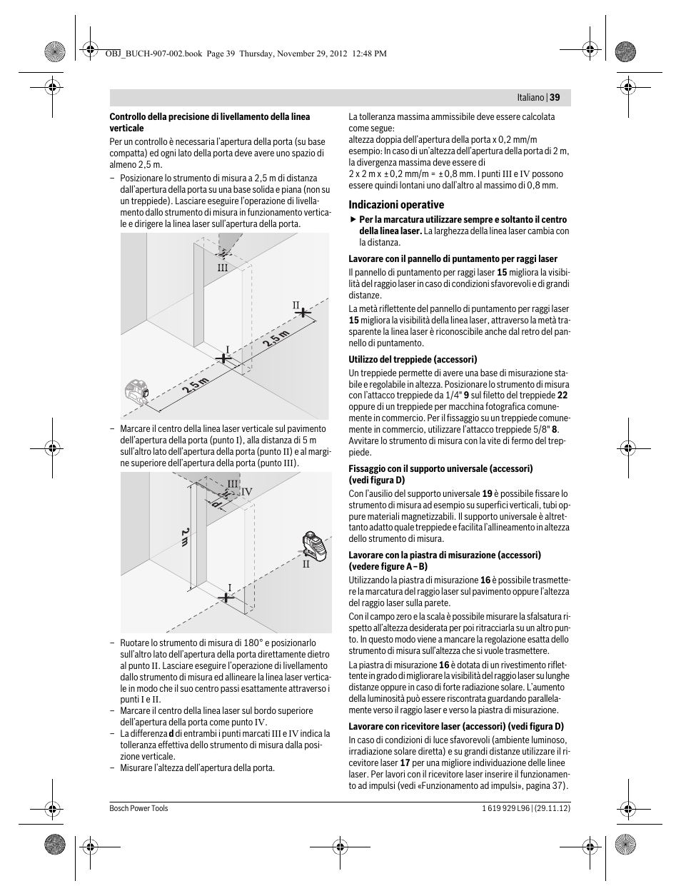 Bosch GLL 2-80 P Professional User Manual | Page 39 / 193