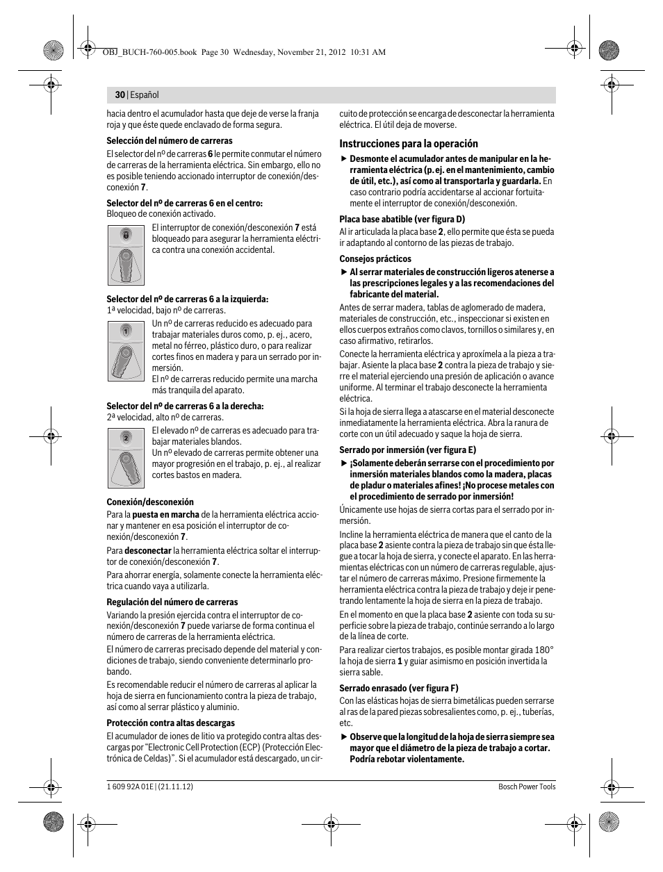 Bosch GSA 18 V-LI Professional User Manual | Page 30 / 189