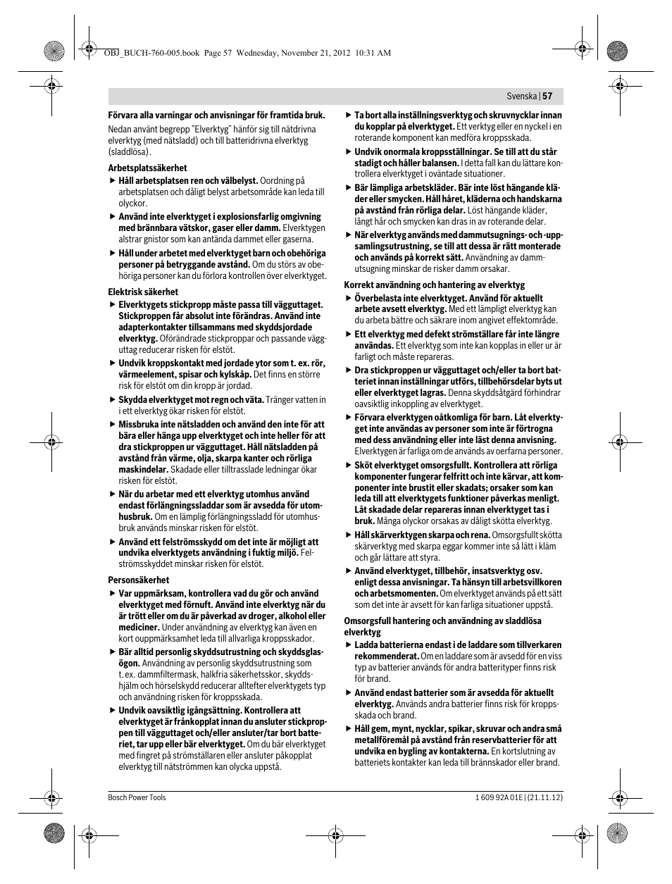 Bosch GSA 18 V-LI Professional User Manual | Page 57 / 189