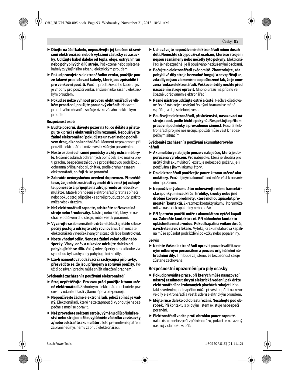 Bosch GSA 18 V-LI Professional User Manual | Page 93 / 189