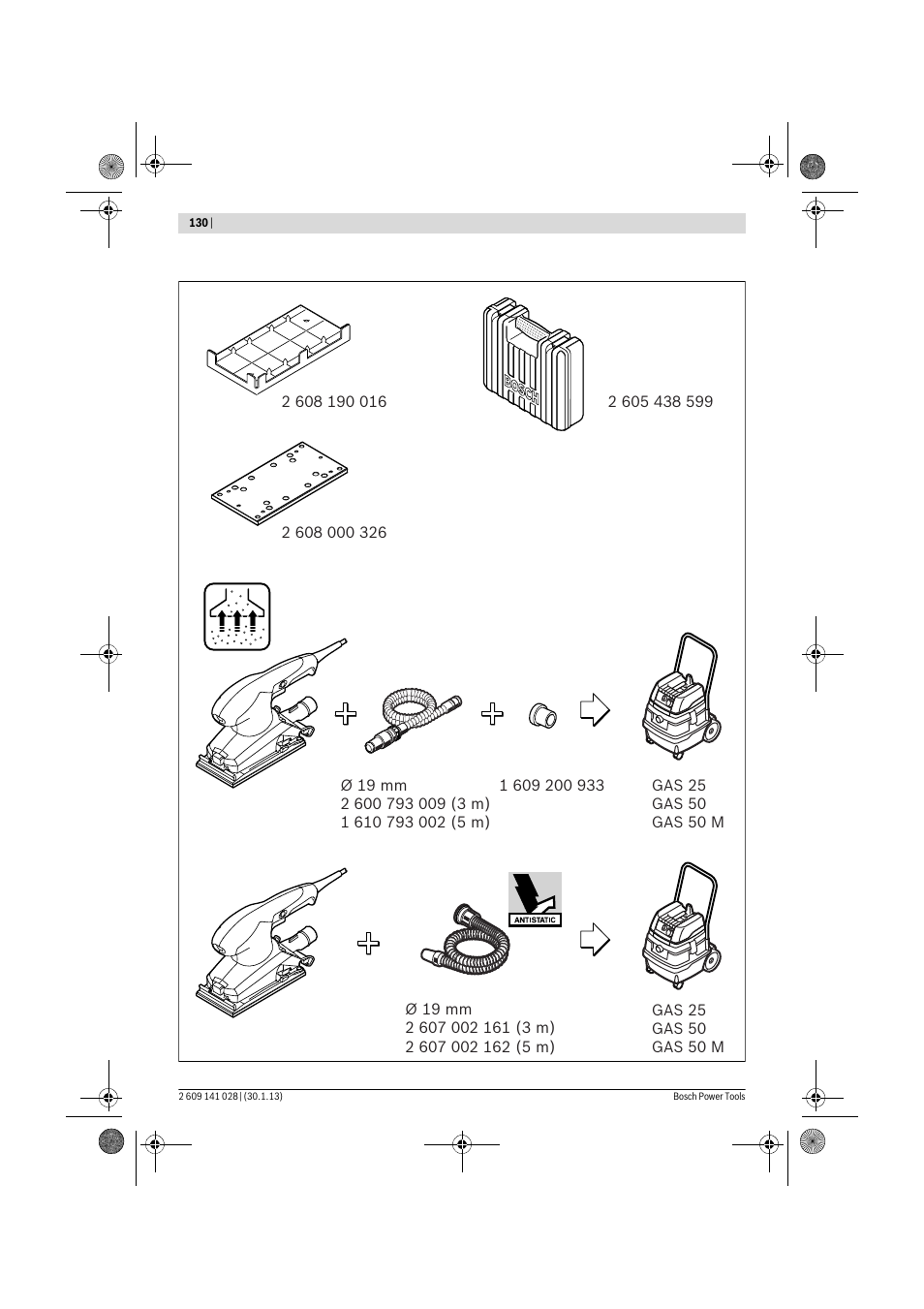 Bosch GSS 23 AE Professional User Manual | Page 130 / 130