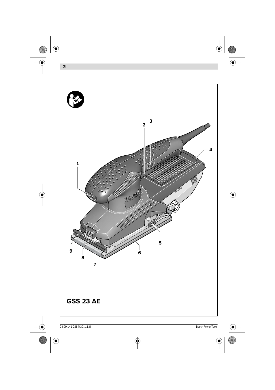 Gss 23 ae professional | Bosch GSS 23 AE Professional User Manual | Page 3 / 130