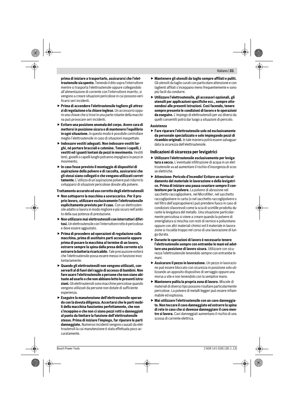 Bosch GSS 23 AE Professional User Manual | Page 31 / 130