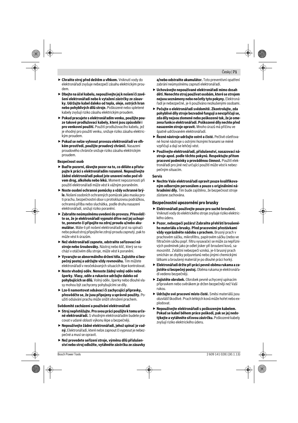 Bosch GSS 23 AE Professional User Manual | Page 71 / 130