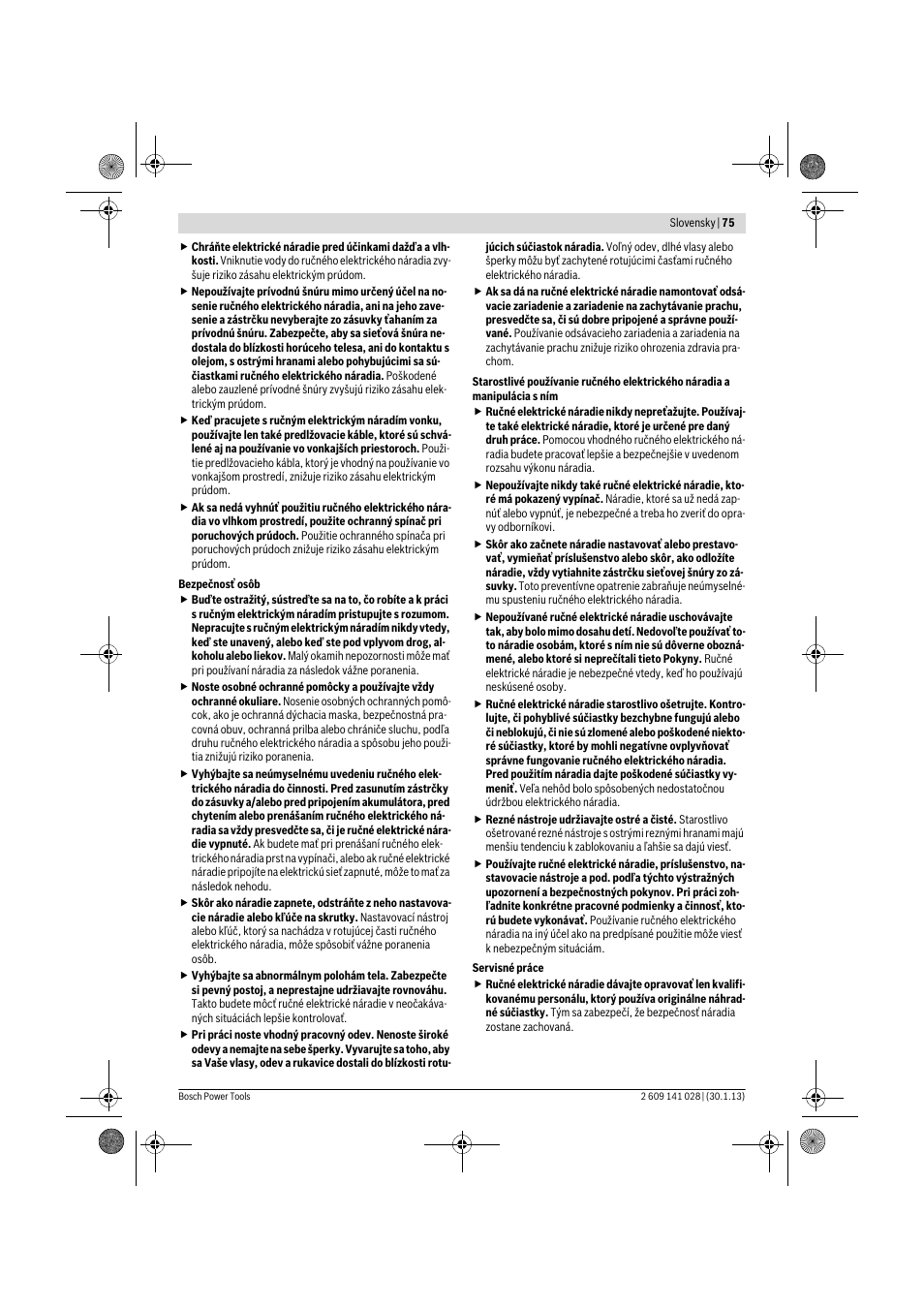 Bosch GSS 23 AE Professional User Manual | Page 75 / 130