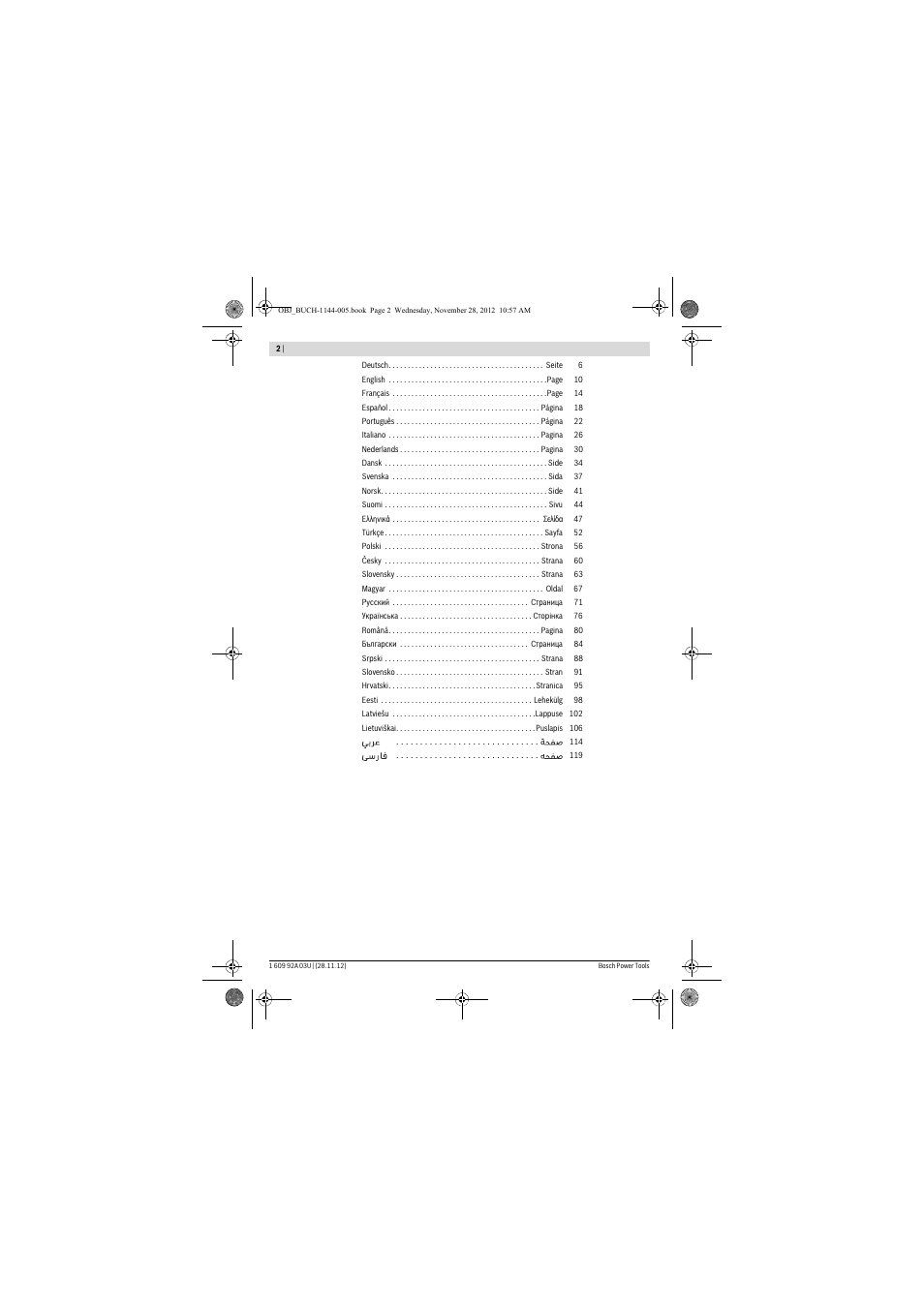 Bosch GSH 27 VC Professional User Manual | Page 2 / 119