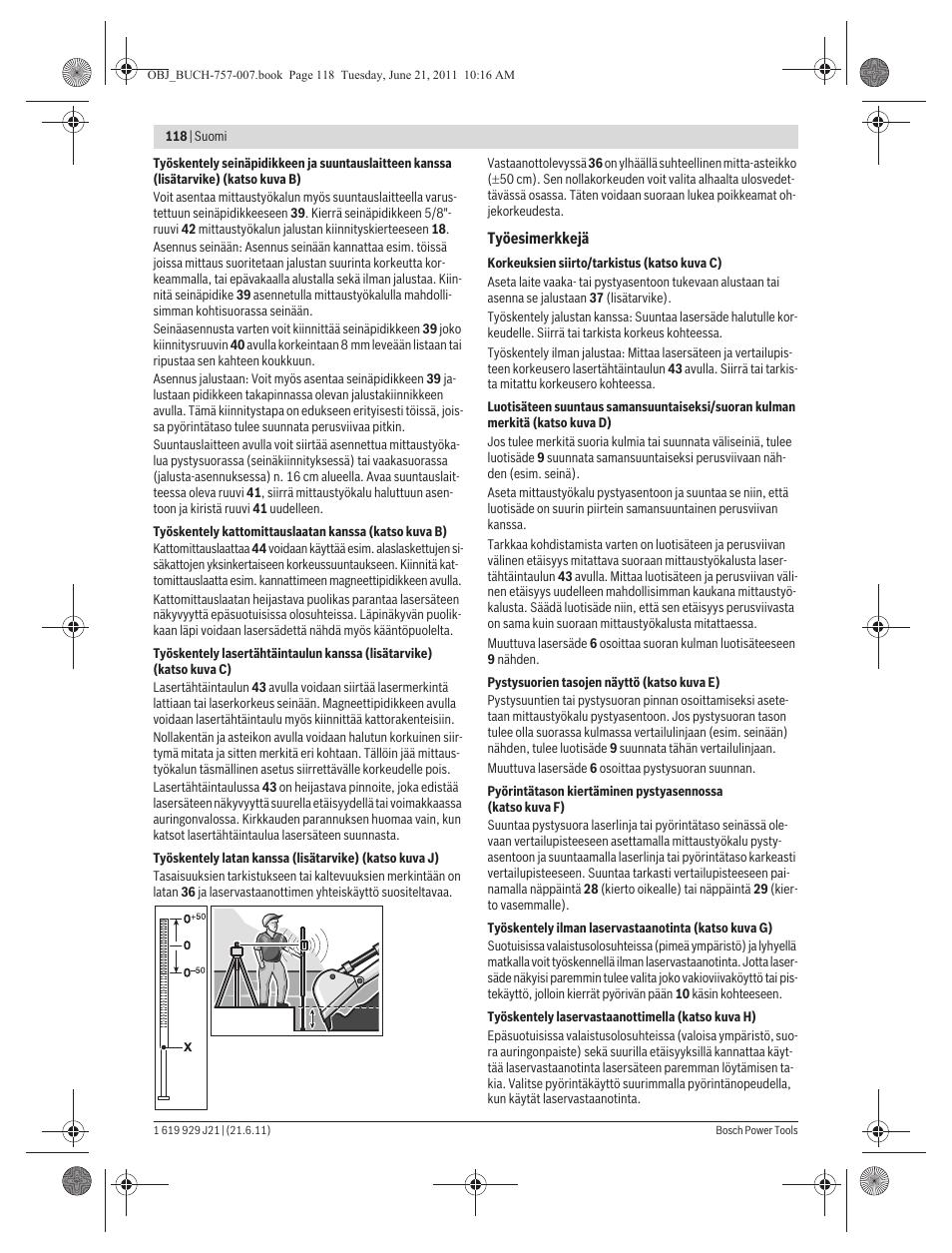 Bosch GRL 300 HV Professional User Manual | Page 118 / 309