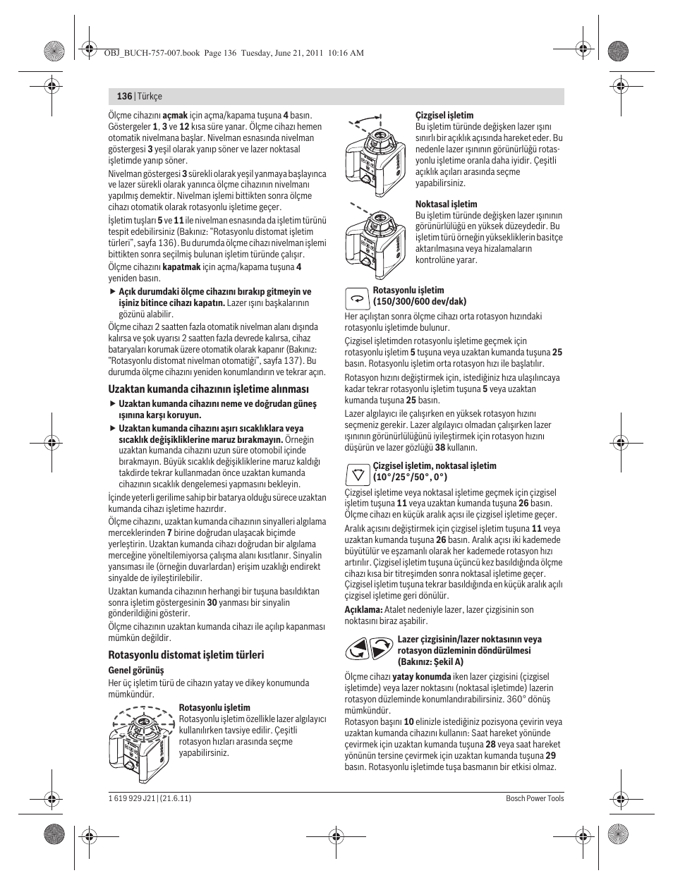 Bosch GRL 300 HV Professional User Manual | Page 136 / 309