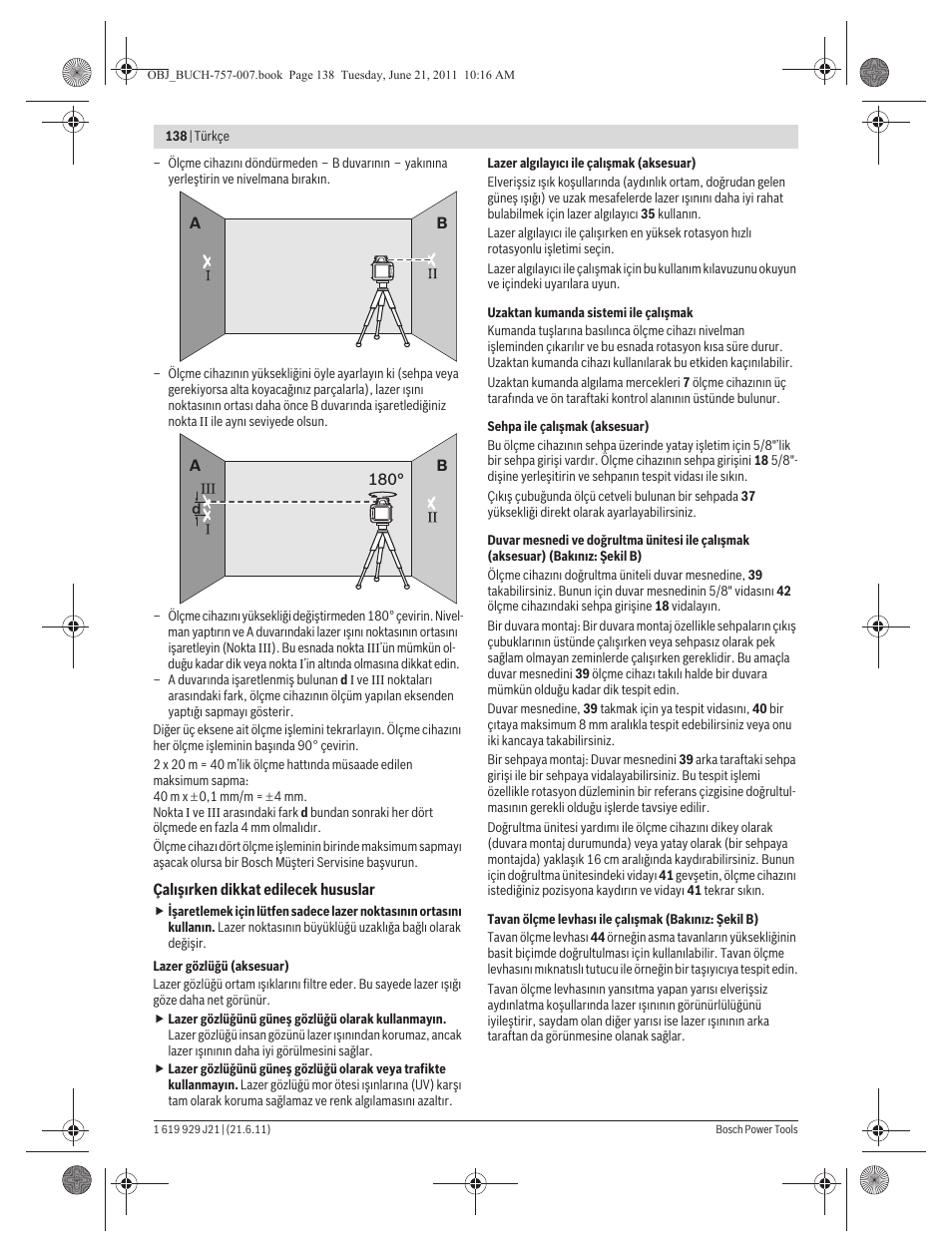 Bosch GRL 300 HV Professional User Manual | Page 138 / 309