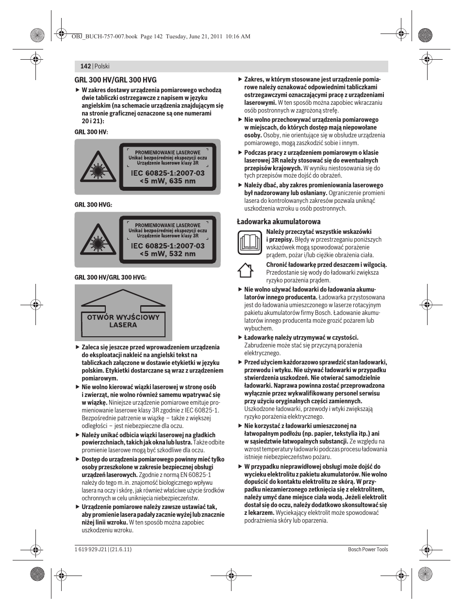 Bosch GRL 300 HV Professional User Manual | Page 142 / 309