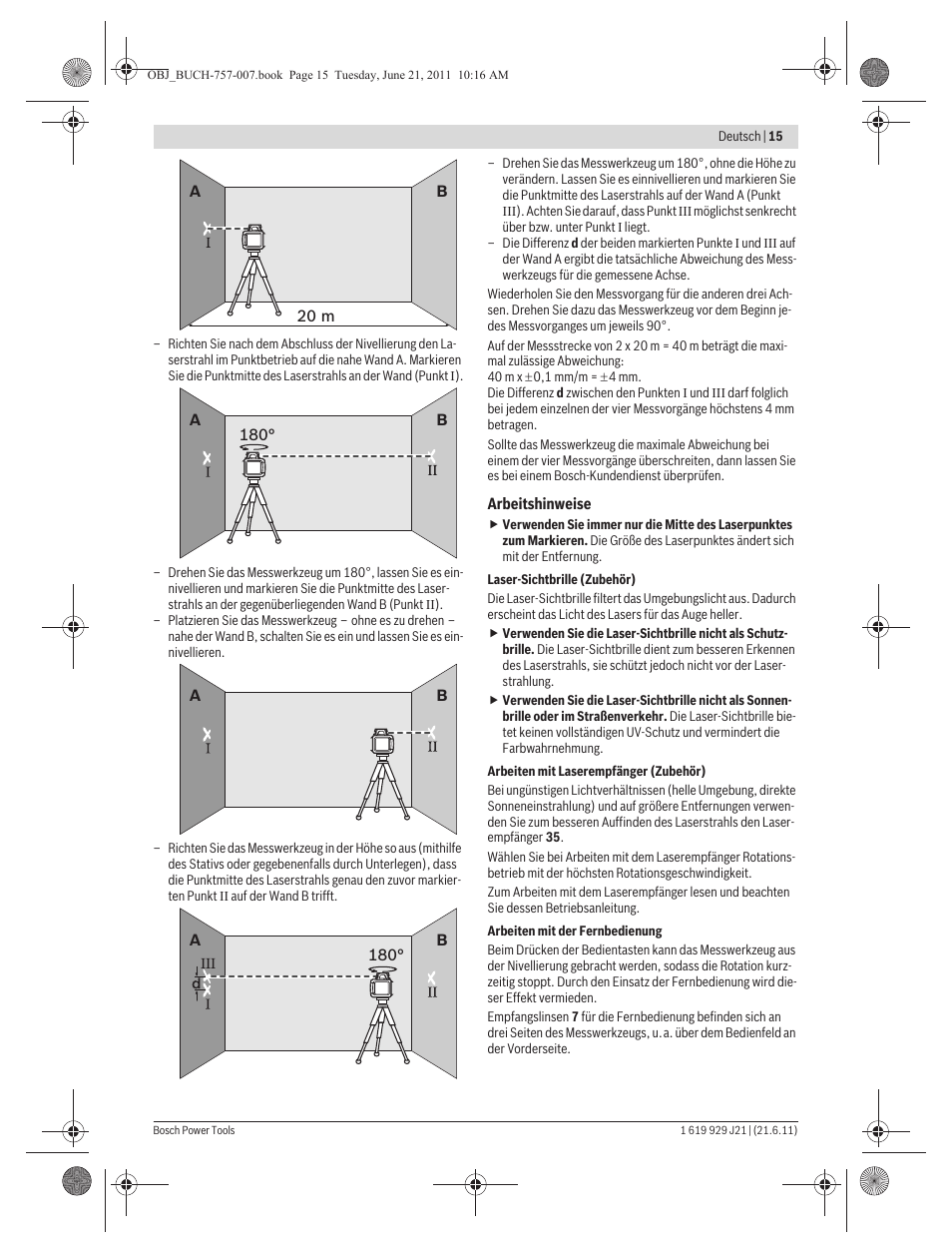 Bosch GRL 300 HV Professional User Manual | Page 15 / 309