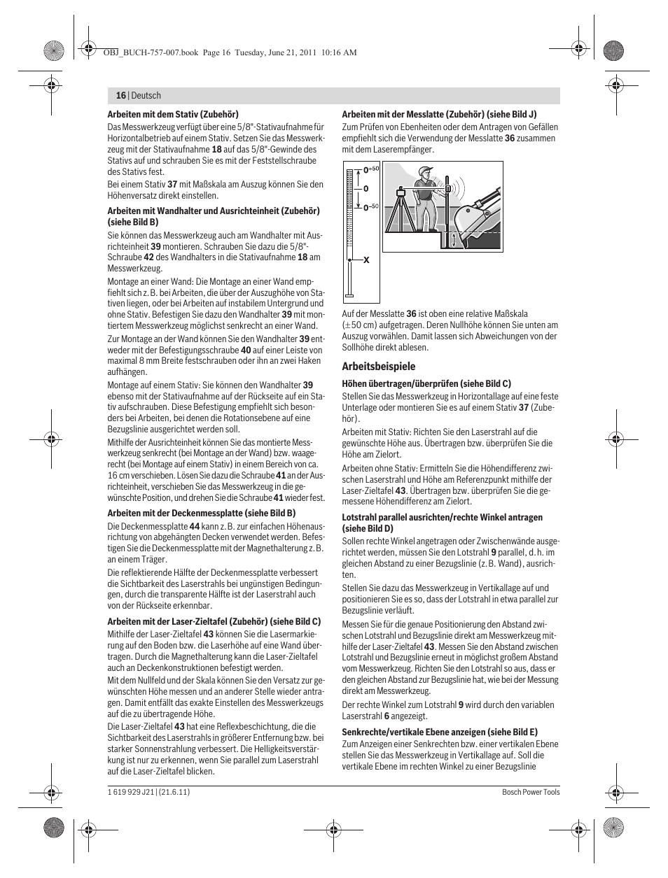 Bosch GRL 300 HV Professional User Manual | Page 16 / 309