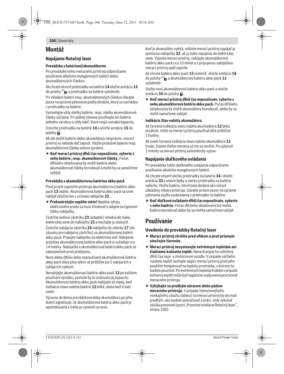 Montáž, Používanie | Bosch GRL 300 HV Professional User Manual | Page 166 / 309