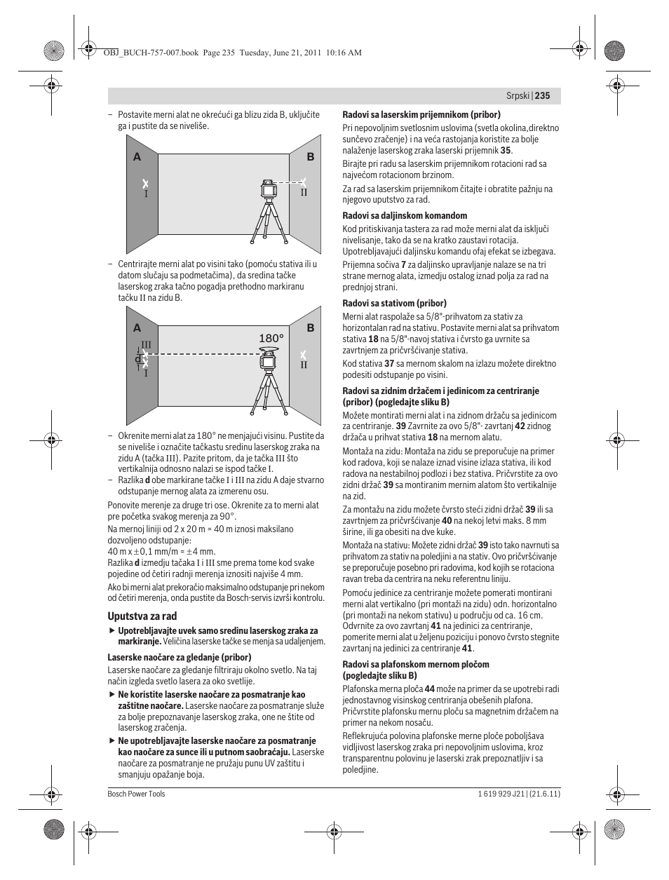 Bosch GRL 300 HV Professional User Manual | Page 235 / 309