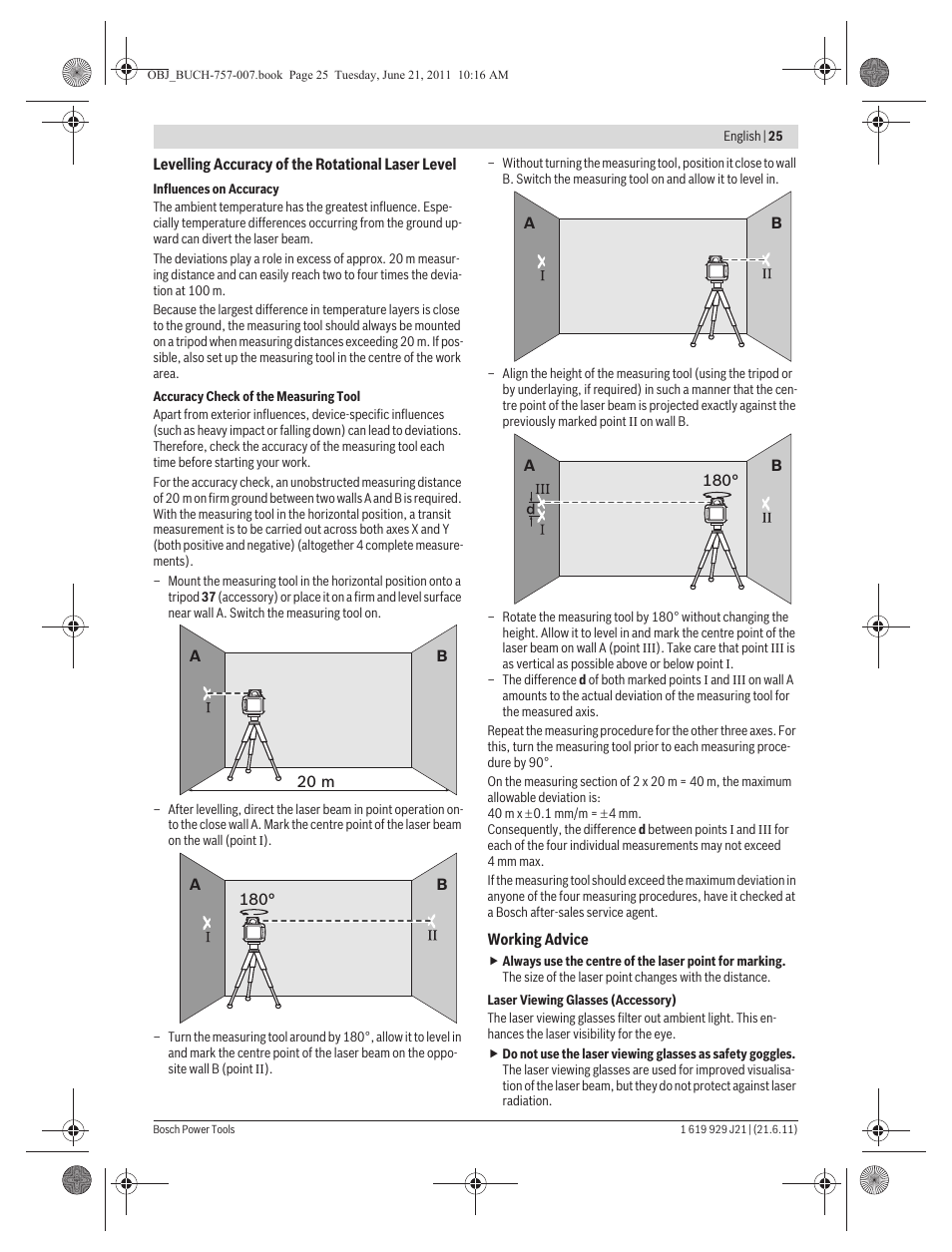 Bosch GRL 300 HV Professional User Manual | Page 25 / 309